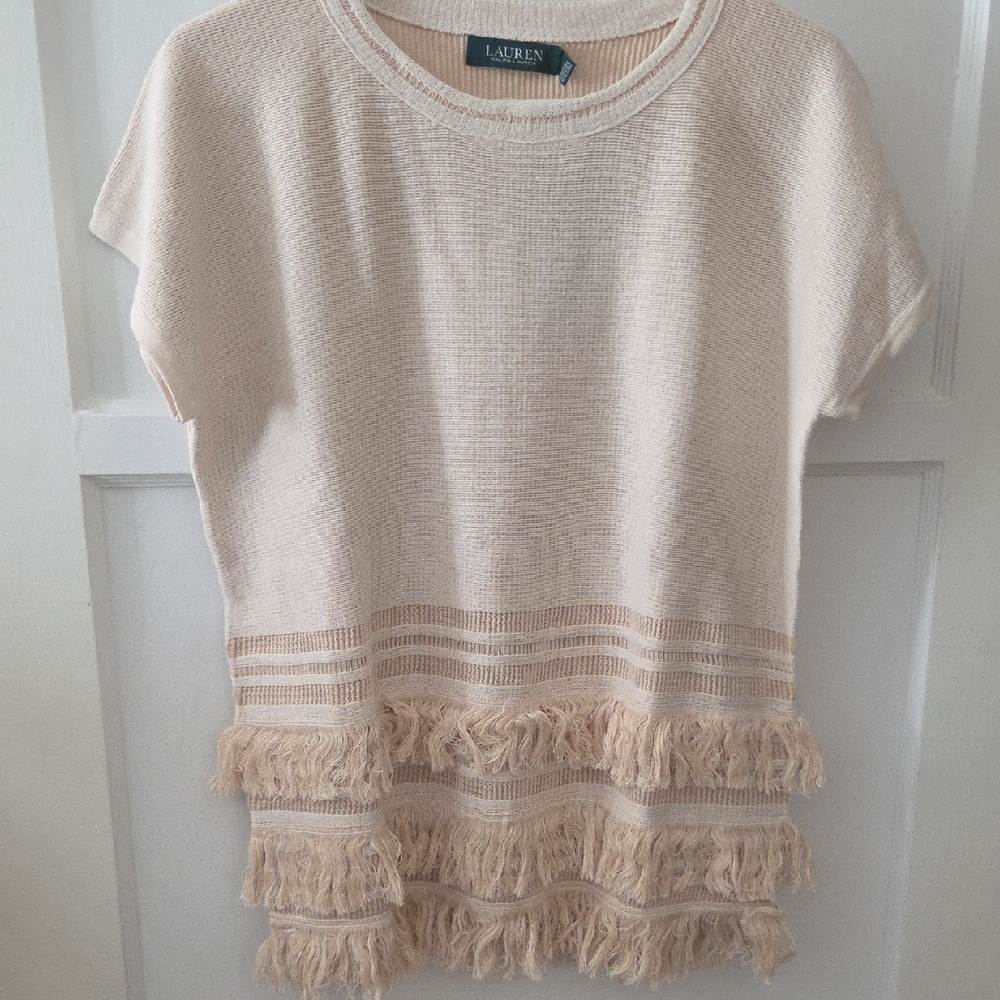 Ralph Lauren Cream Knit Top